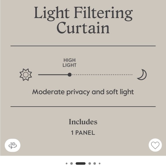 Threshold White Curtain Panels - Picture 4 of 4